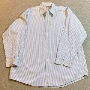 Brooks Brothers Classic Blue Striped Men's Shirt